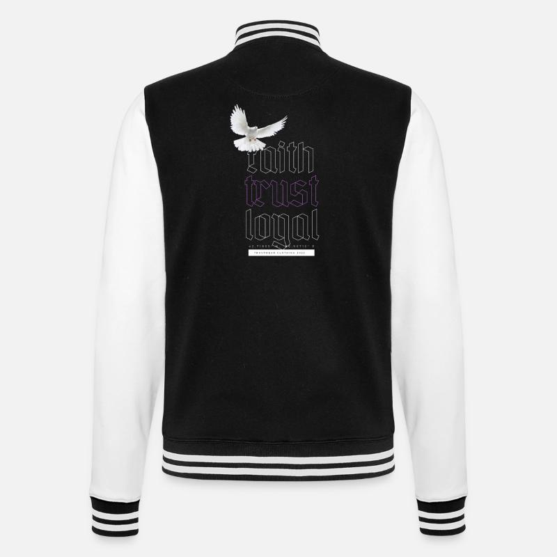 Foi confiance loyale - Veste Teddy - noir/blanc