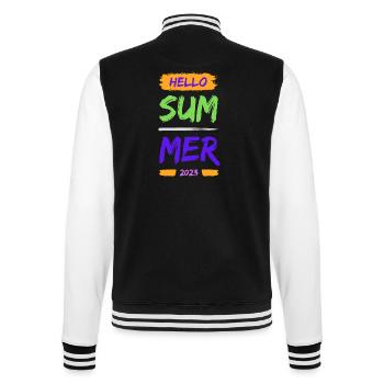 Hello Summer - College-Sweatjacke - Schwarz/Weiß - Hinten - Marisol (170cm)