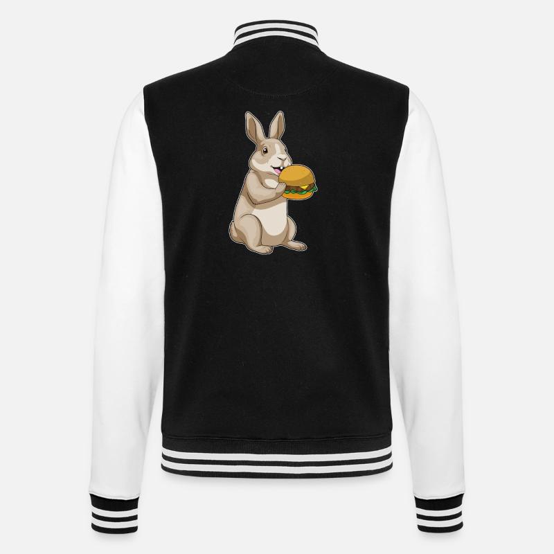 Hase Hamburger - College-Sweatjacke - Schwarz/Weiß