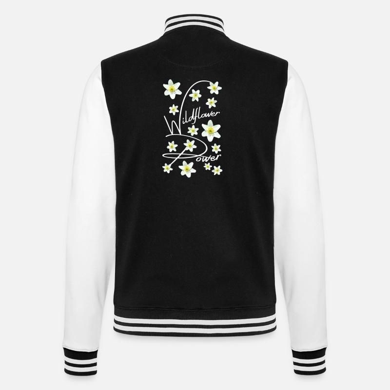 BUSCHWINDRÖSCHEN - College-Sweatjacke - Schwarz/Weiß