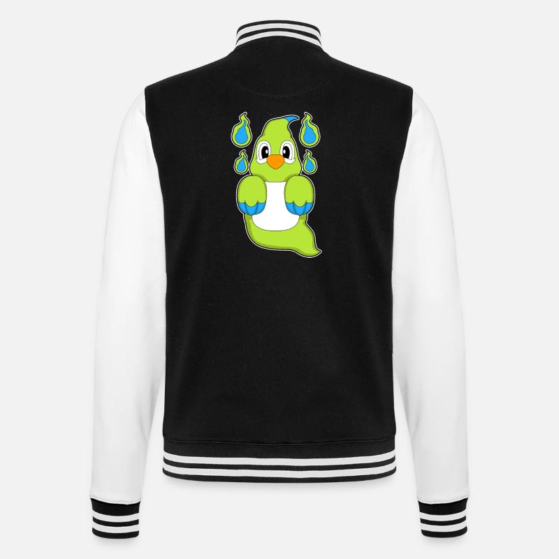 Fantôme perroquet - Veste Teddy - noir/blanc