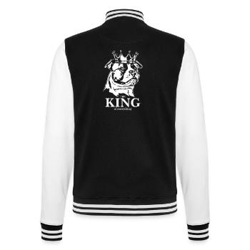 Bouledogue américain roi de tout chien Wilsigns - Veste Teddy - noir/blanc - Dos - Marisol (170cm)