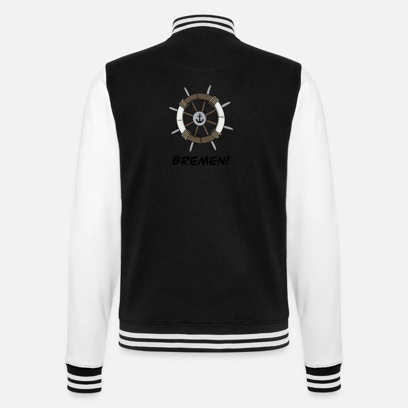 Steurrad de Brême - Veste Teddy - noir/blanc