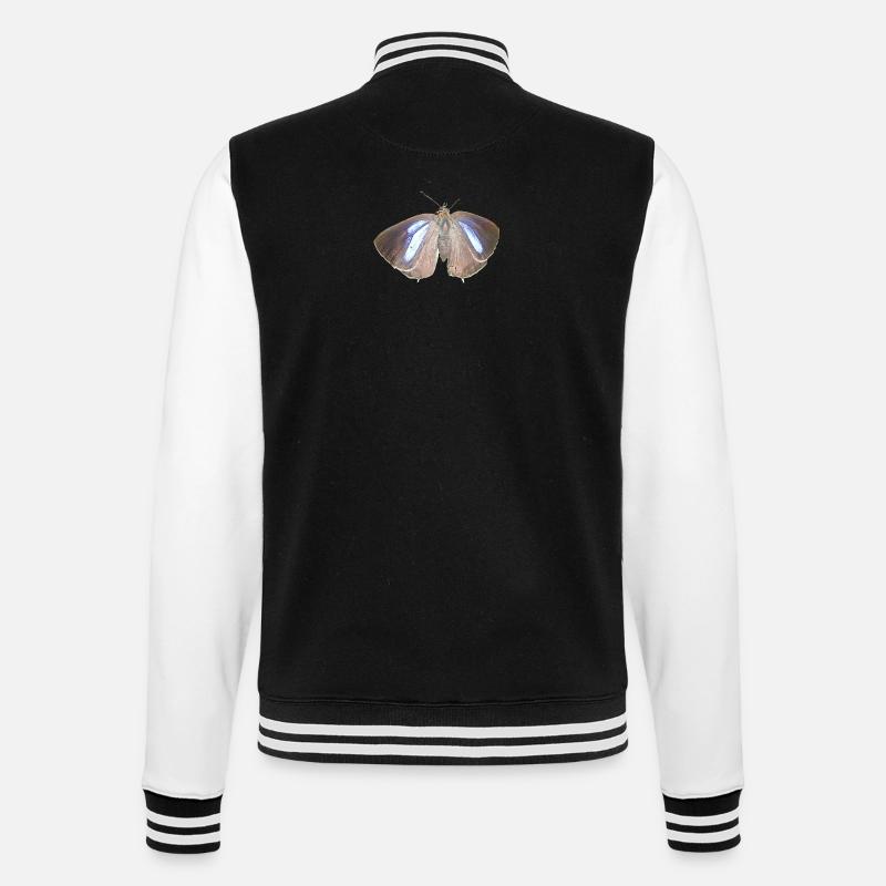 Mèche de cheveux violette - Veste Teddy - noir/blanc
