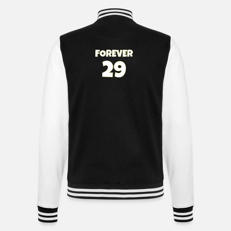 forever 29 - College-Sweatjacke - Schwarz/Weiß