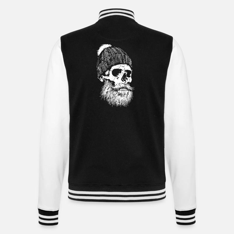 Bûcheron Crâne Bûcheron - Veste Teddy - noir/blanc