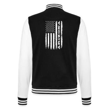 Flagge USA Arizona Bundesstaat Geschenk - College-Sweatjacke - Schwarz/Weiß - Hinten - Marisol (170cm)