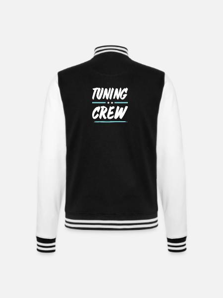 Tuning Crew - College Sweat Jacket - black/white