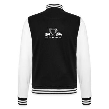 Just farm it_heart - College-Sweatjacke - Schwarz/Weiß - Hinten - Marisol (170cm)