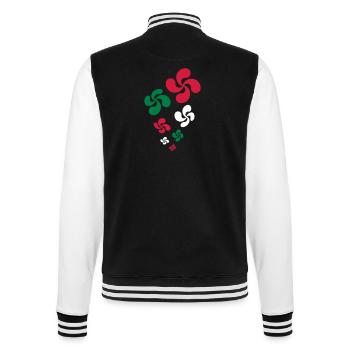 Croix du Pays Basque - Veste Teddy - noir/blanc - Dos - Marisol (170cm)