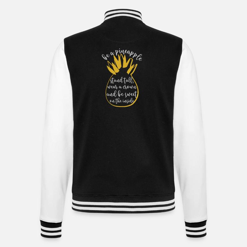 be a pineapple - College-Sweatjacke - Schwarz/Weiß