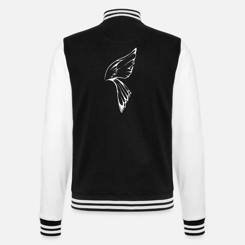 blanc Aile de libellule - Veste Teddy - noir/blanc