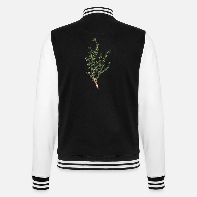 thym - Veste Teddy - noir/blanc