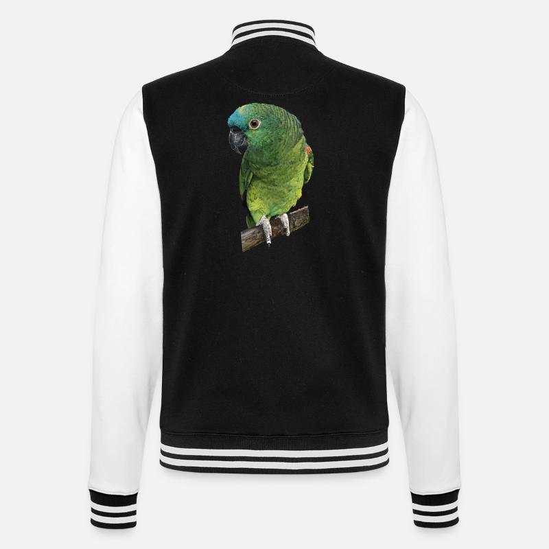 The blue-fronted amazon - College Sweat Jacket - black/white