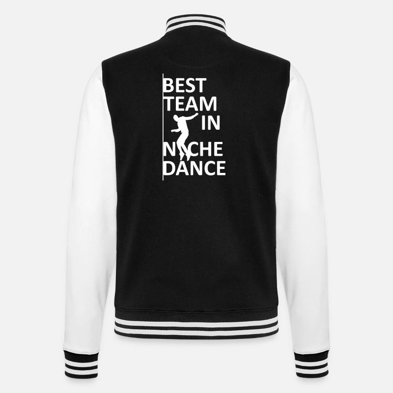 Dancing Dance Music - College Sweat Jacket - black/white