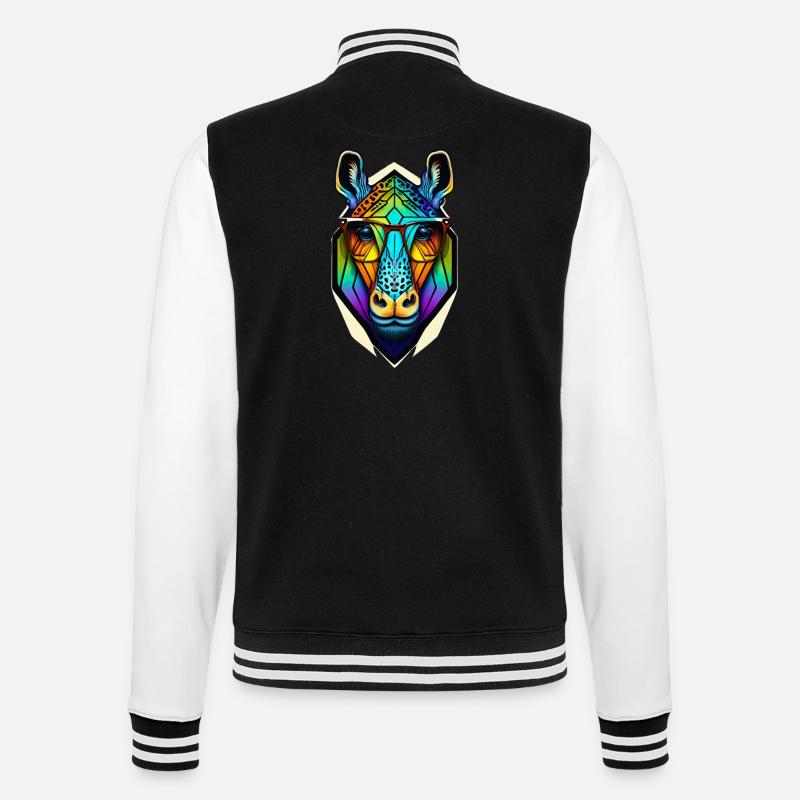 Zebra - College-Sweatjacke - Schwarz/Weiß