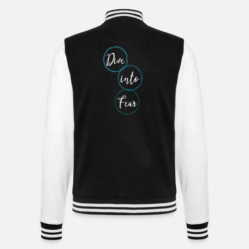 Bungee Jumping Experiences Courage - College Sweat Jacket - black/white