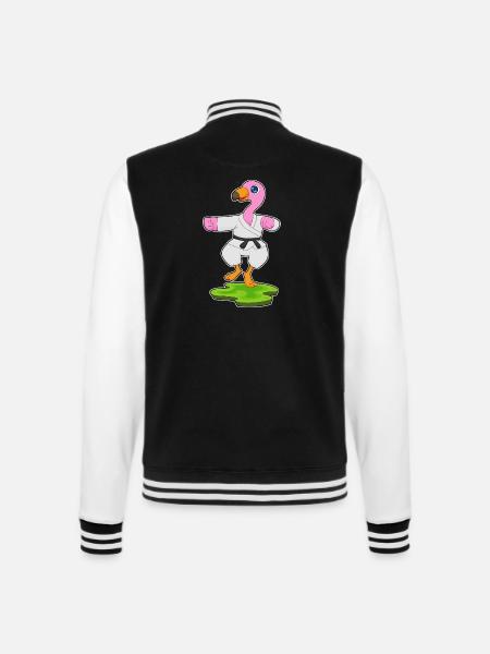 Flamingo Karate Martial Arts - College Sweat Jacket - black/white