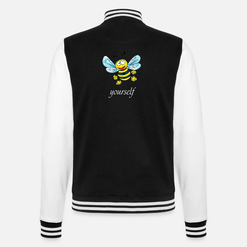 Être (e) vous-même - Veste Teddy - noir/blanc