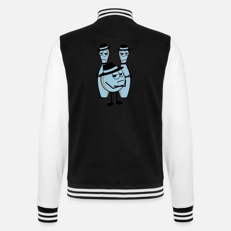 mafia - College-Sweatjacke - Schwarz/Weiß