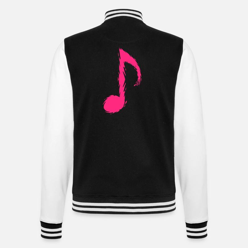 Musik Note Musiknote Symbol - College-Sweatjacke - Schwarz/Weiß