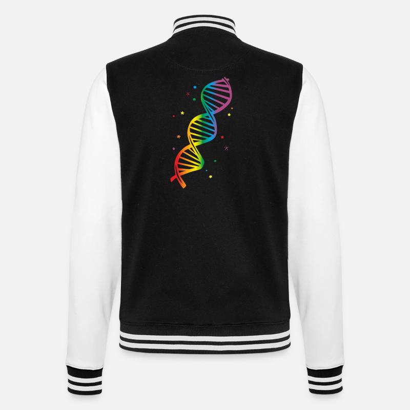 Fabulous LGBT Regenbogen DNA - College-Sweatjacke - Schwarz/Weiß