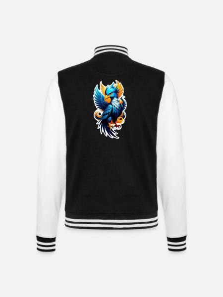 Phenix - Phoenix - Firebird - College Sweat Jacket - black/white