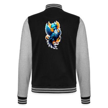 Phenix - Phoenix - Firebird - College Sweat Jacket - black/heather grey - Back - Marisol (170cm)
