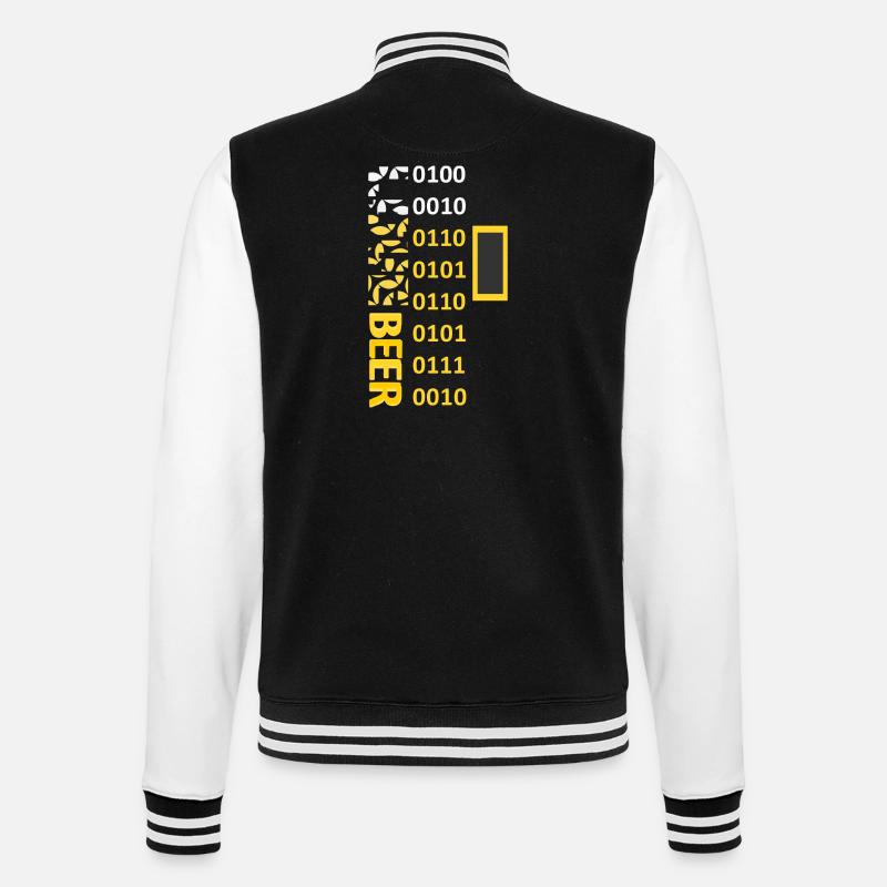 LOVE BEER BINARY 400 - College-Sweatjacke - Schwarz/Weiß