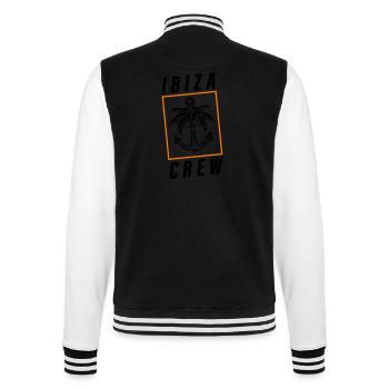 Ibiza Crew Anker Palme Urlaub - College-Sweatjacke - Schwarz/Weiß - Hinten - Marisol (170cm)