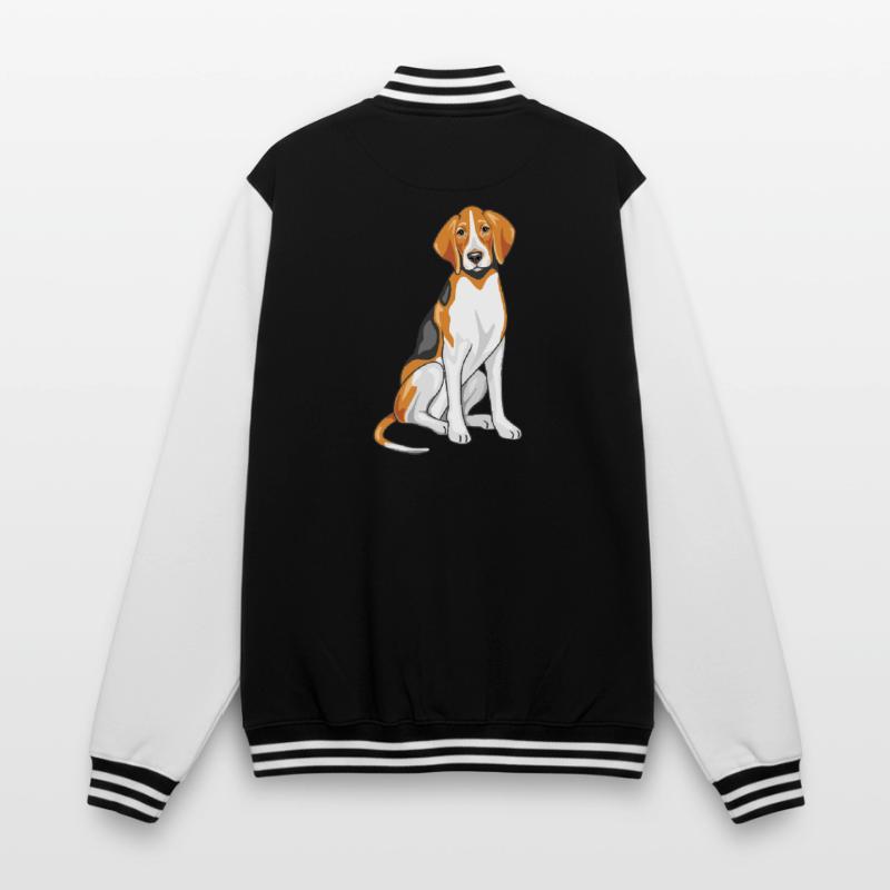 Sitzender Foxhound College-Sweatjacke