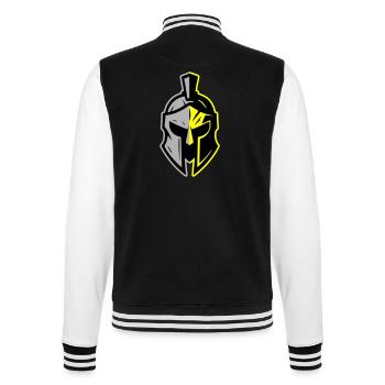 Spartan Helmet Icon - College Sweat Jacket - black/white - Back - Marisol (170cm)