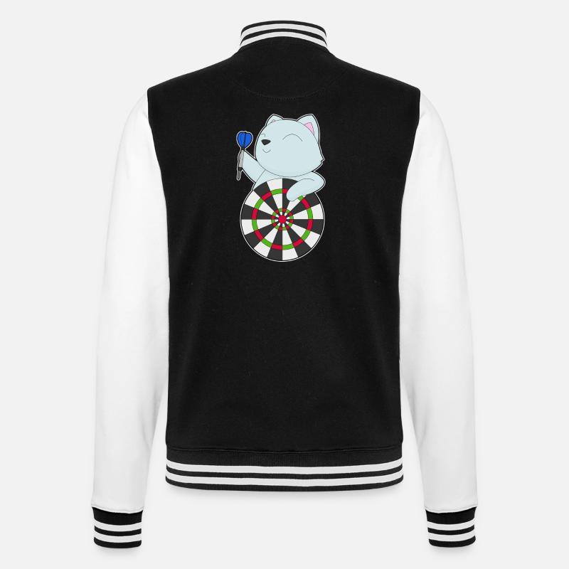Cible de fléchettes pour chat - Veste Teddy - noir/blanc