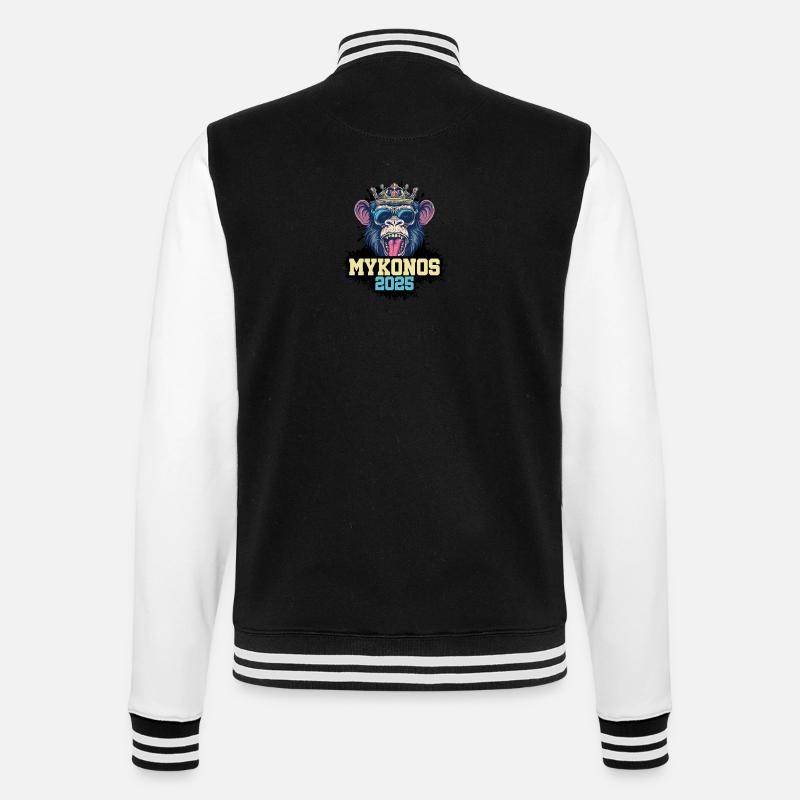 Mykonos 2025 Singe - Veste Teddy - noir/blanc