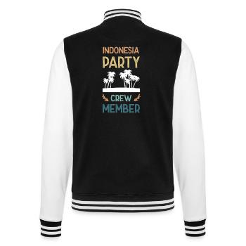 Indonésie Party Crew - Veste Teddy - noir/blanc - Dos - Marisol (170cm)