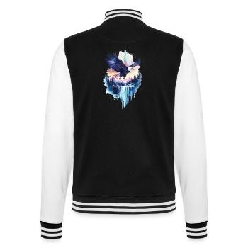 Adler - College-Sweatjacke - Schwarz/Weiß - Hinten - Marisol (170cm)