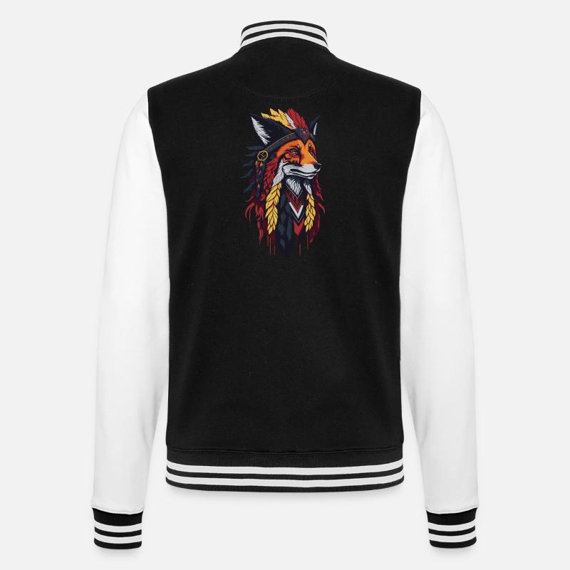 Fuchs Fox b - College-Sweatjacke - Schwarz/Weiß