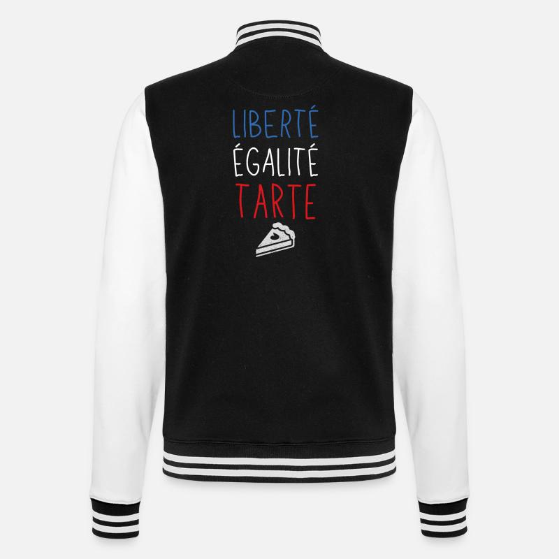 Libéré égalité tarte - Veste Teddy - noir/blanc
