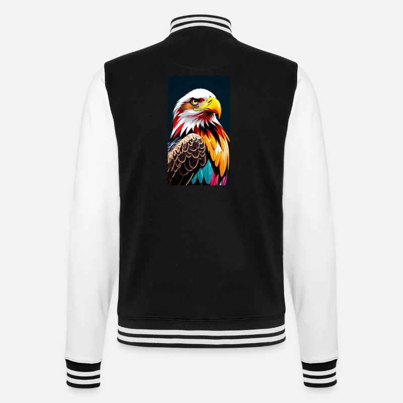 Eagle Side - College-Sweatjacke - Schwarz/Weiß