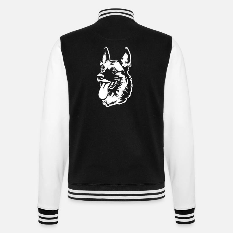 Malinoi's Head "Black Edition" - College Sweat Jacket - black/white