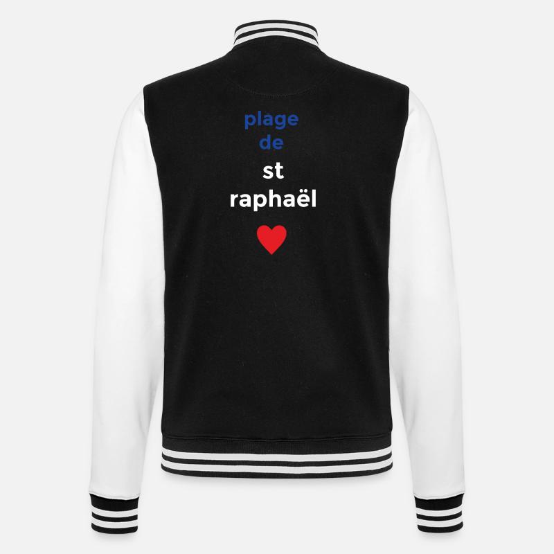 Plage de rêve de Saint-Raphaël - Veste Teddy - noir/blanc