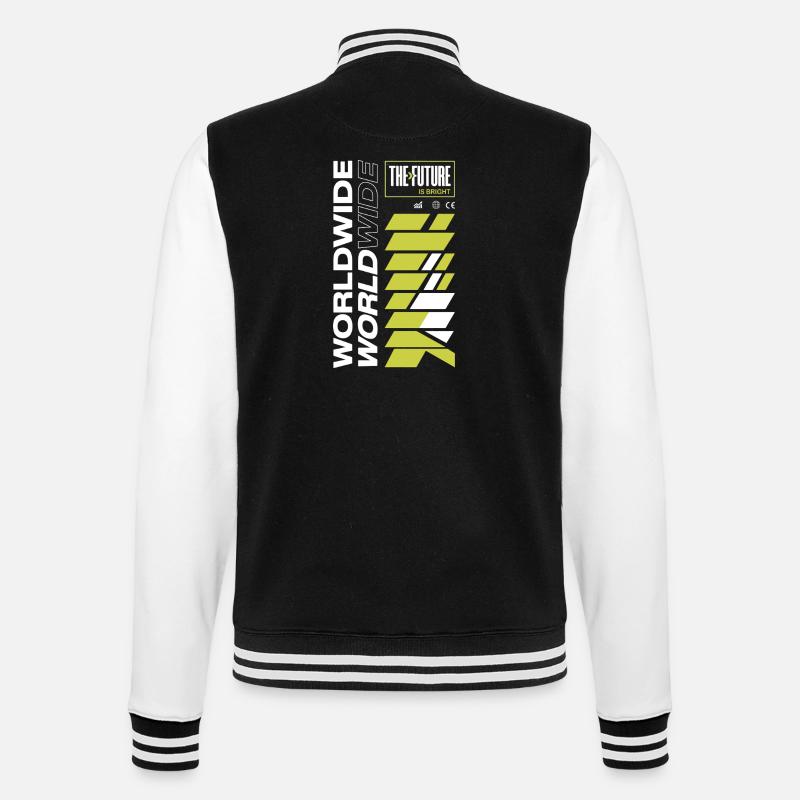 Future Radiant Pattern - College Sweat Jacket - black/white