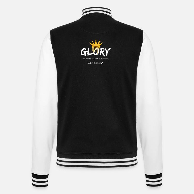 Glory Crown Graffiti - College-Sweatjacke - Schwarz/Weiß