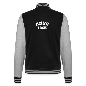 Anno 1965 Anniversaire Année de naissance - Veste Teddy - noir/gris chiné - Dos - Marisol (170cm)