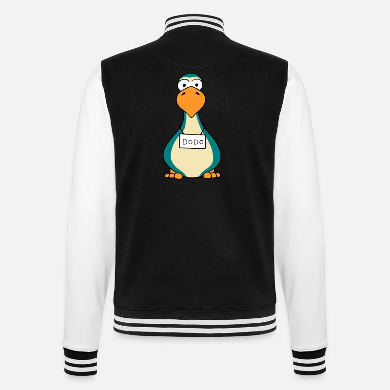 étrange dodo - dronte - Veste Teddy - noir/blanc