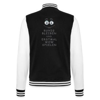 WOW spielen - College-Sweatjacke - Schwarz/Weiß - Hinten - Marisol (170cm)