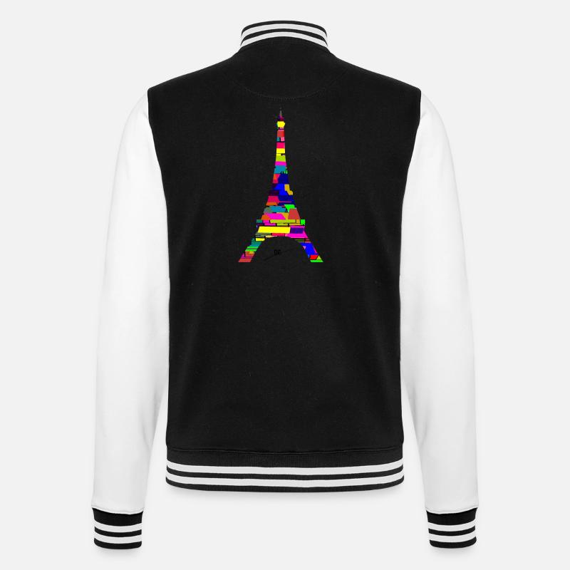 Eiffel Kunst - College-Sweatjacke - Schwarz/Weiß