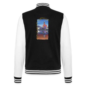 Historisches Dortmunder Hafenamt - College-Sweatjacke - Schwarz/Weiß - Hinten - Marisol (170cm)