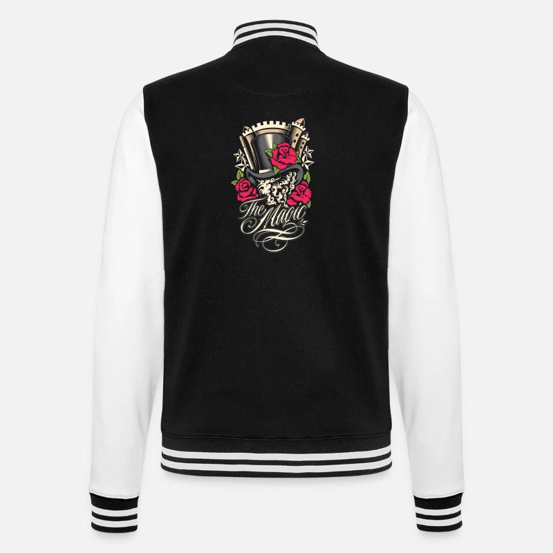 Der Magier - College-Sweatjacke - Schwarz/Weiß