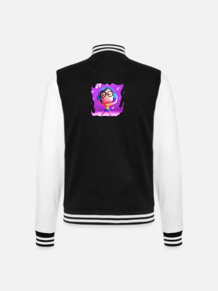 LUSTIGE MUSIK ILLUSTRATION 6 - College-Sweatjacke - Schwarz/Weiß